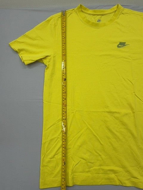 Nike Men's Yellow Short Sleeve T-Shirt Size S Cotton Crew Neck