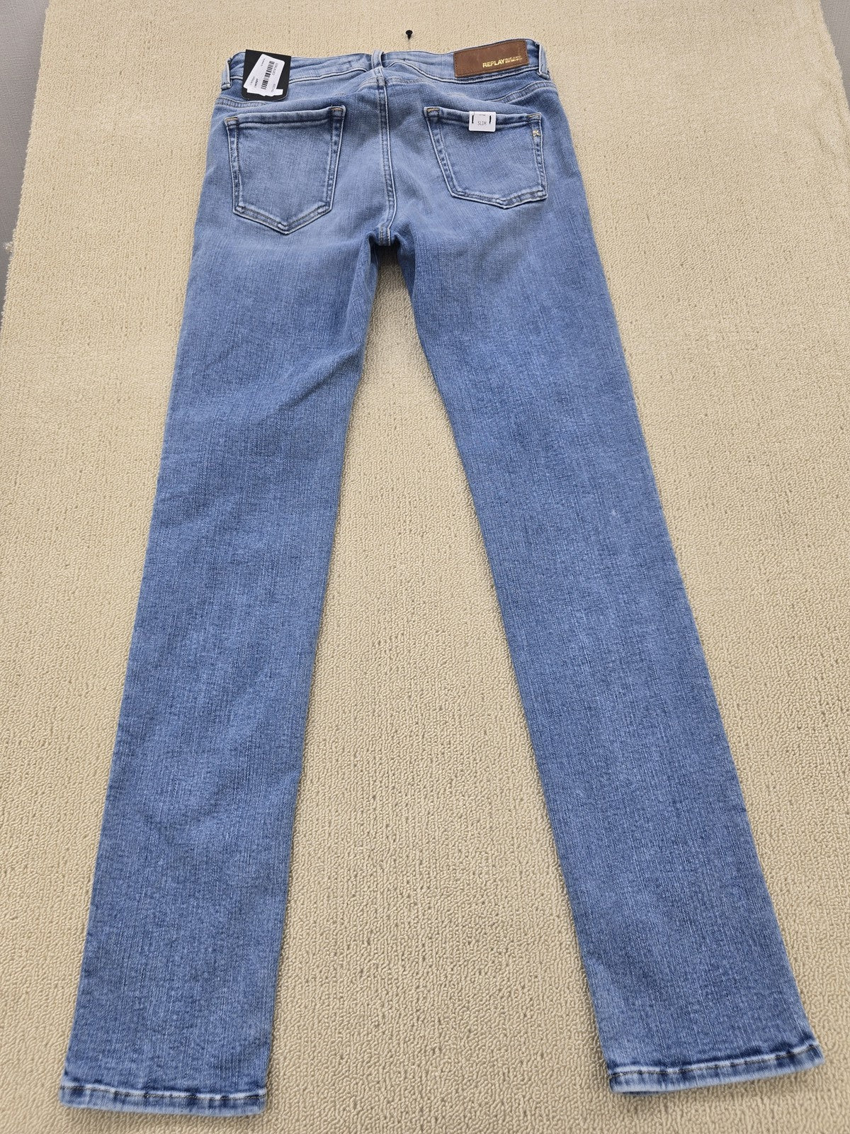 Replay Women's Slim Stretch Jeans Size 29x30 Blue Denim