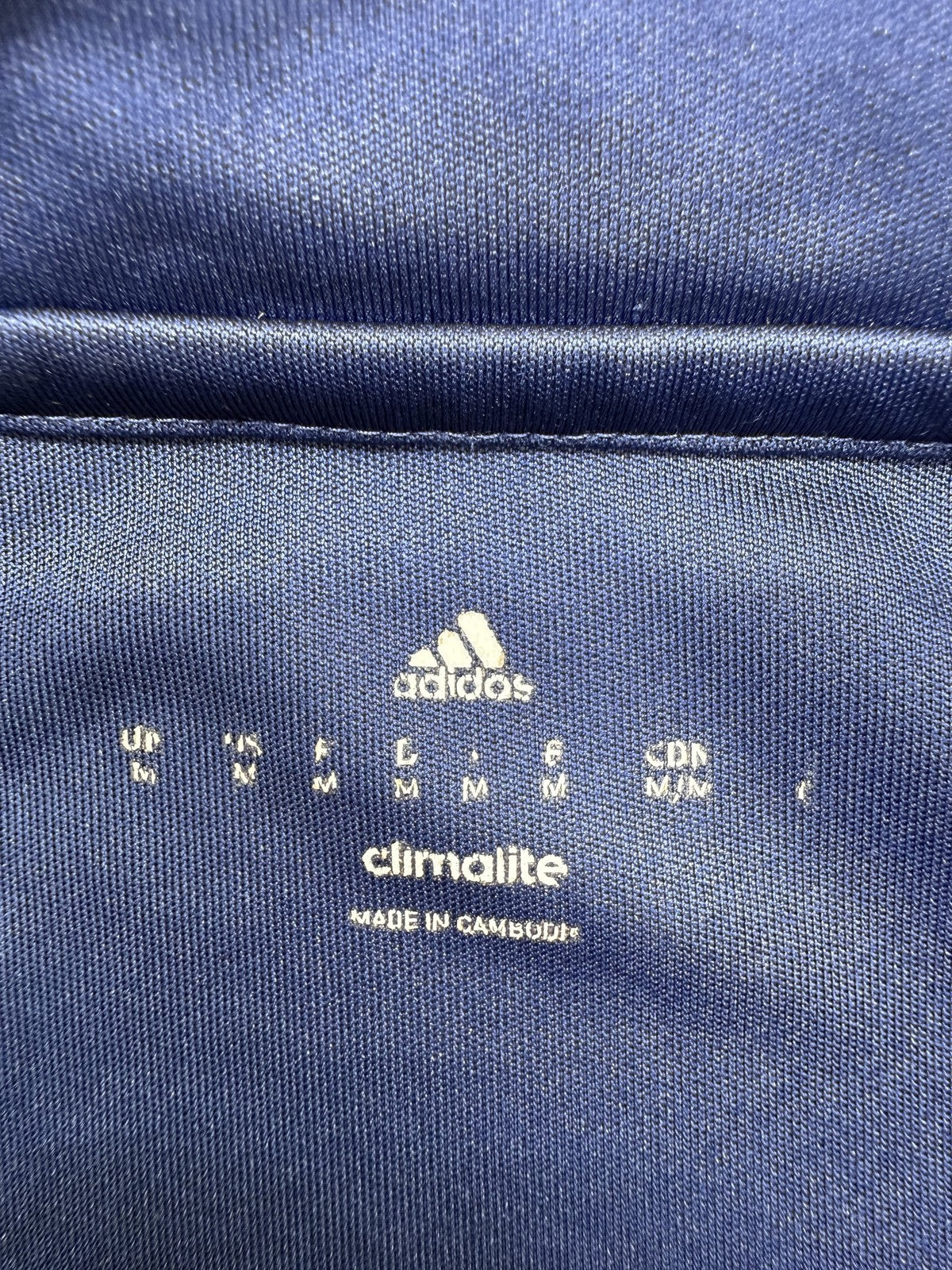 Adidas Men's Navy Climacool Short Sleeve Crewneck Slim Fit Jersey M