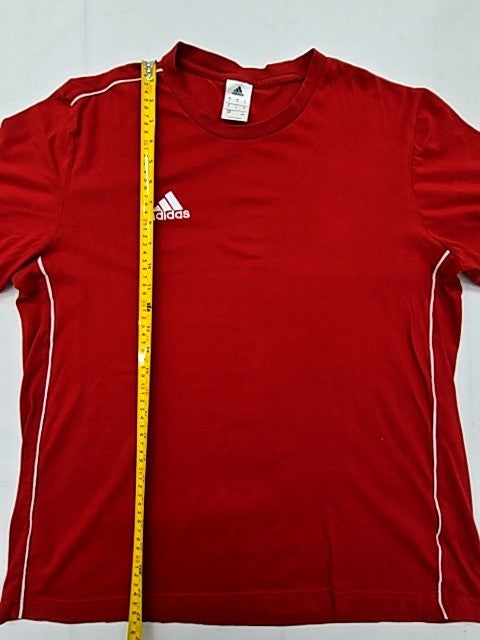 Adidas Men's Red Athletic T-Shirt L Moisture-Wicking Crewneck
