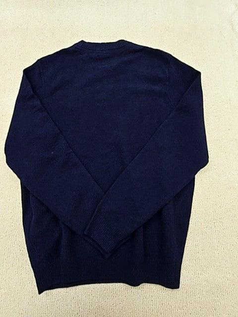 Lyle & Scott Navy Cotton Crew Neck Jumper Men's Regular Fit Long Sleeve