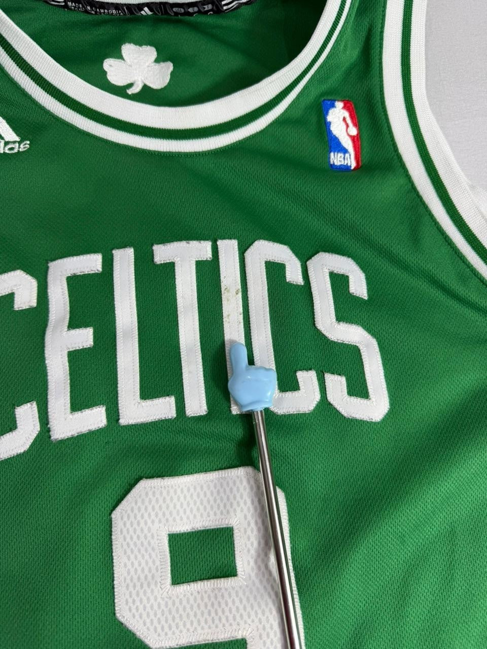 Boston Celtics Rajon Rondo #9 Adidas NBA Jersey Men's L Length +2 Green