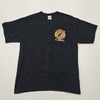 Gildan Men's Black T-Shirt – Size L, Fire Dept 100th Brand, Graphic
