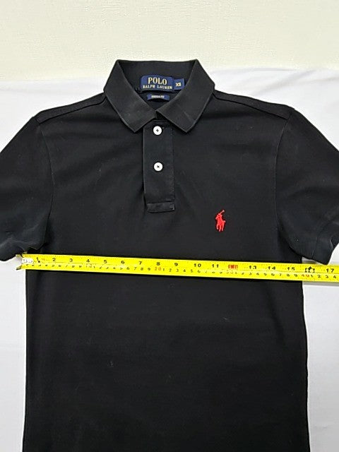 Polo Ralph Lauren Men's Black Polo Shirt XS Slim Fit Pony Logo