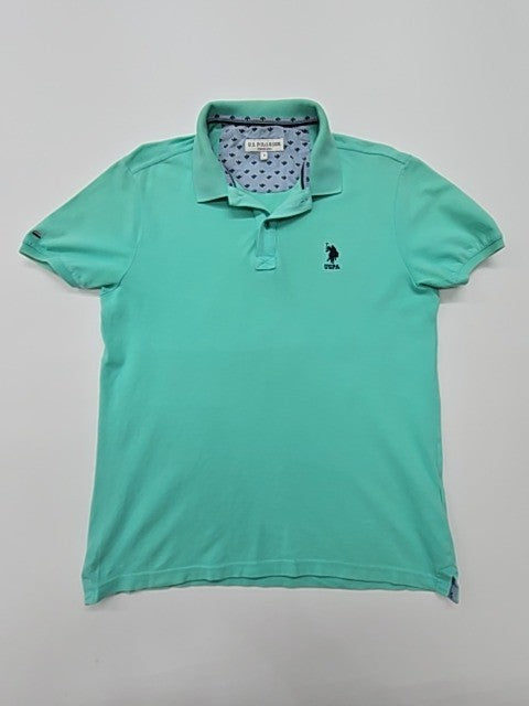 U.S. Polo Assn Men Green Polo Shirt size S product image 1