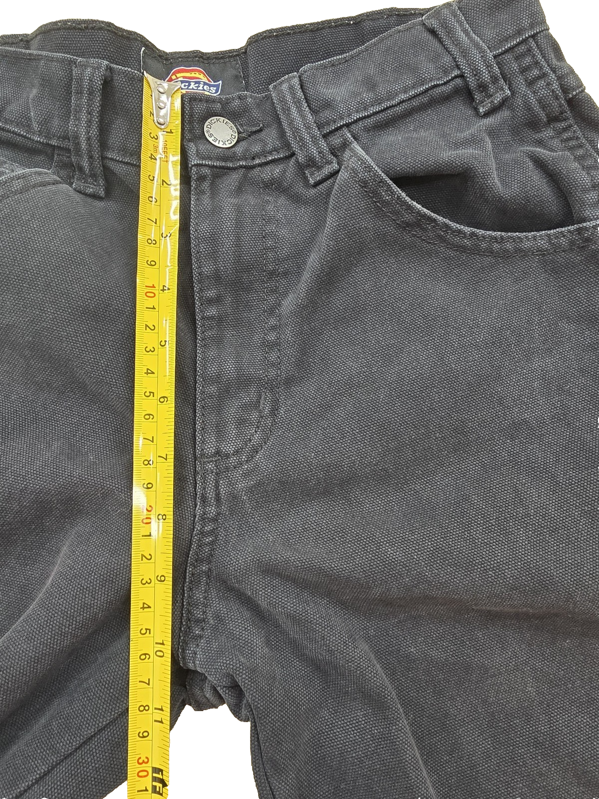 Dickies Cargo Work Pants Men's W28 Black Double Knee Loose Fit