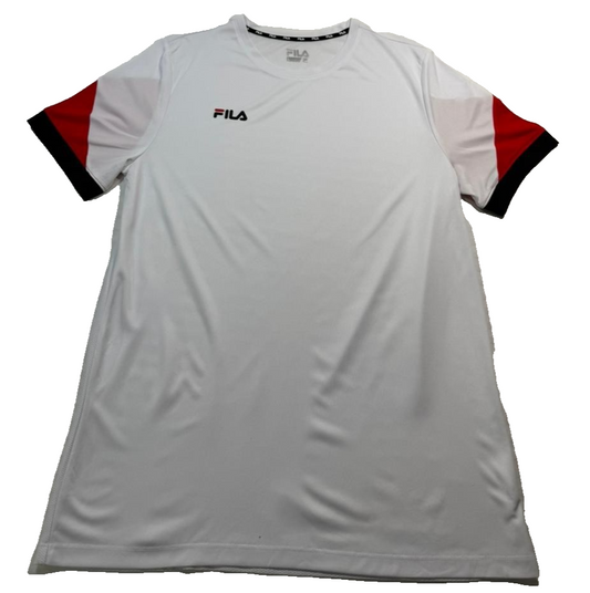 Fila Men's Multicolor T-Shirt – Size L, Colorblock, Short Sleeve