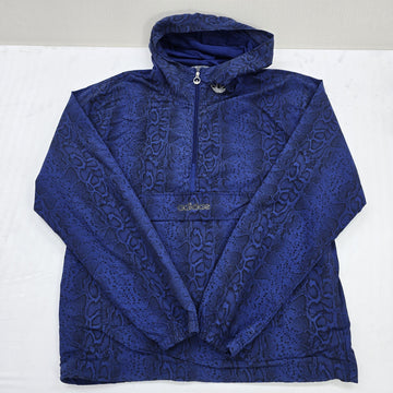 Adidas Men's Blue Snakeskin Windbreaker Size M Regular Originals