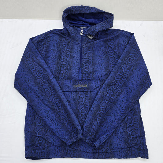 Adidas Men's Blue Jacket – Size M, Windbreaker