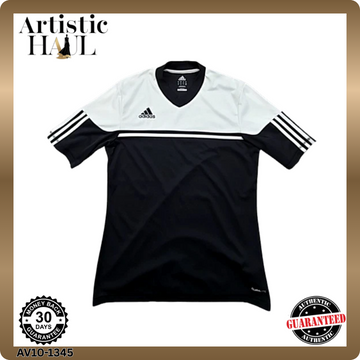 Adidas Men's Black Striped Climacool V-Neck Jersey M RB9576