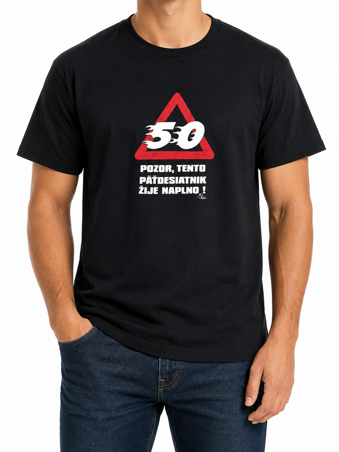 Fruit of the Loom Men Black T-Shirt size L product image 1