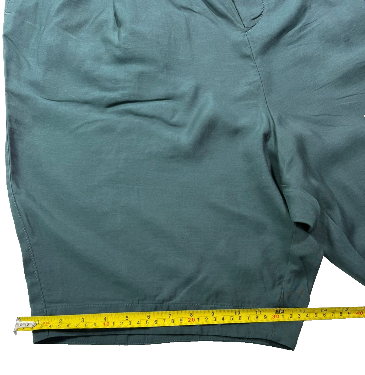 BNWT Giorgio Armani Men's Dark Green Drawstring Bermuda - Size 52