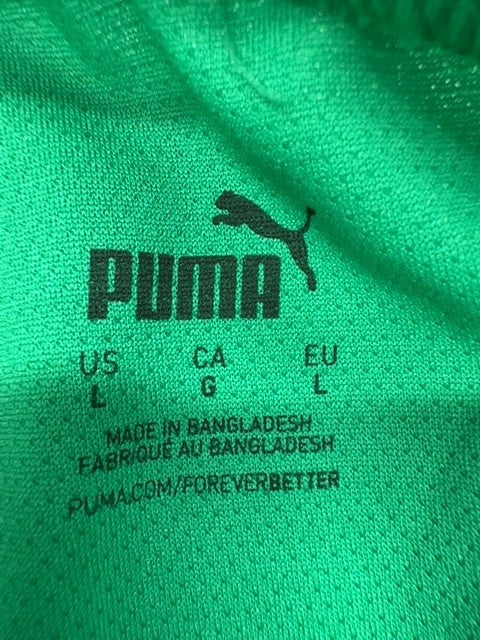 Puma Men's Green Interlock Regular Fit Shorts Size L 704942-05