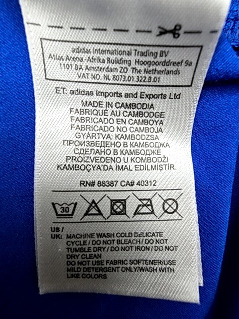 Adidas Men's Climacool Blue T-Shirt L Moisture Wicking 3-Stripes