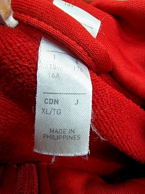 Adidas Men's Red Track Jacket Full Zip Soccer Size L