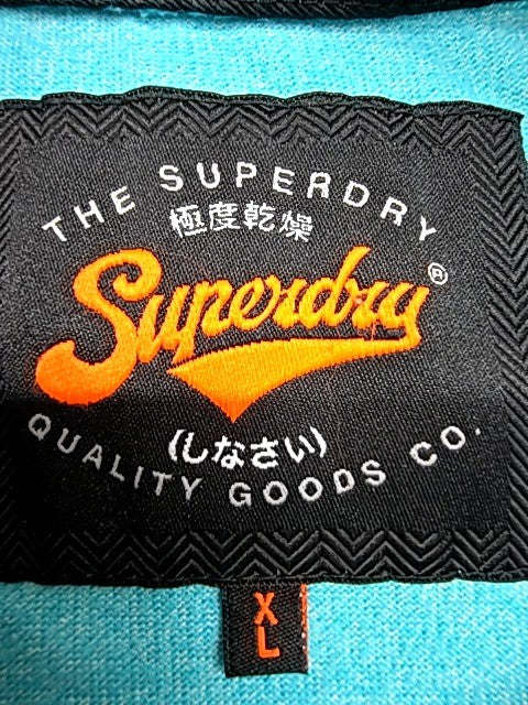 Superdry Men's Turquoise Japan Graphic T-Shirt Size L Short Sleeve