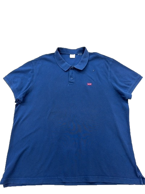 Levi's Navy Blue Men's XXL Short Sleeve Polo Shirt Cotton Blend