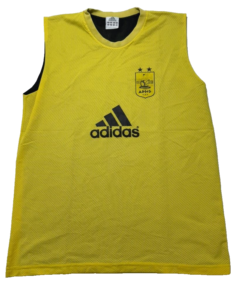 Adidas Aris Aphs Yellow Training Sleeveless Jersey Size M