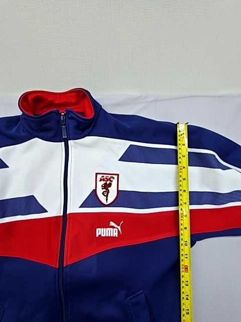 Puma Men's XS Navy Retro Color Block Full Zip Track Jacket