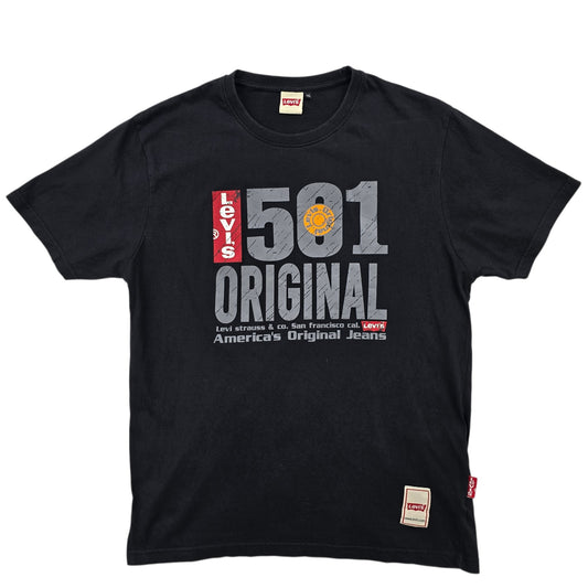 Levi's Men Black T-Shirt size XXL product image 1