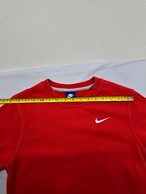 Nike Men's Red Crew Neck Fleece Sweatshirt Size S Club