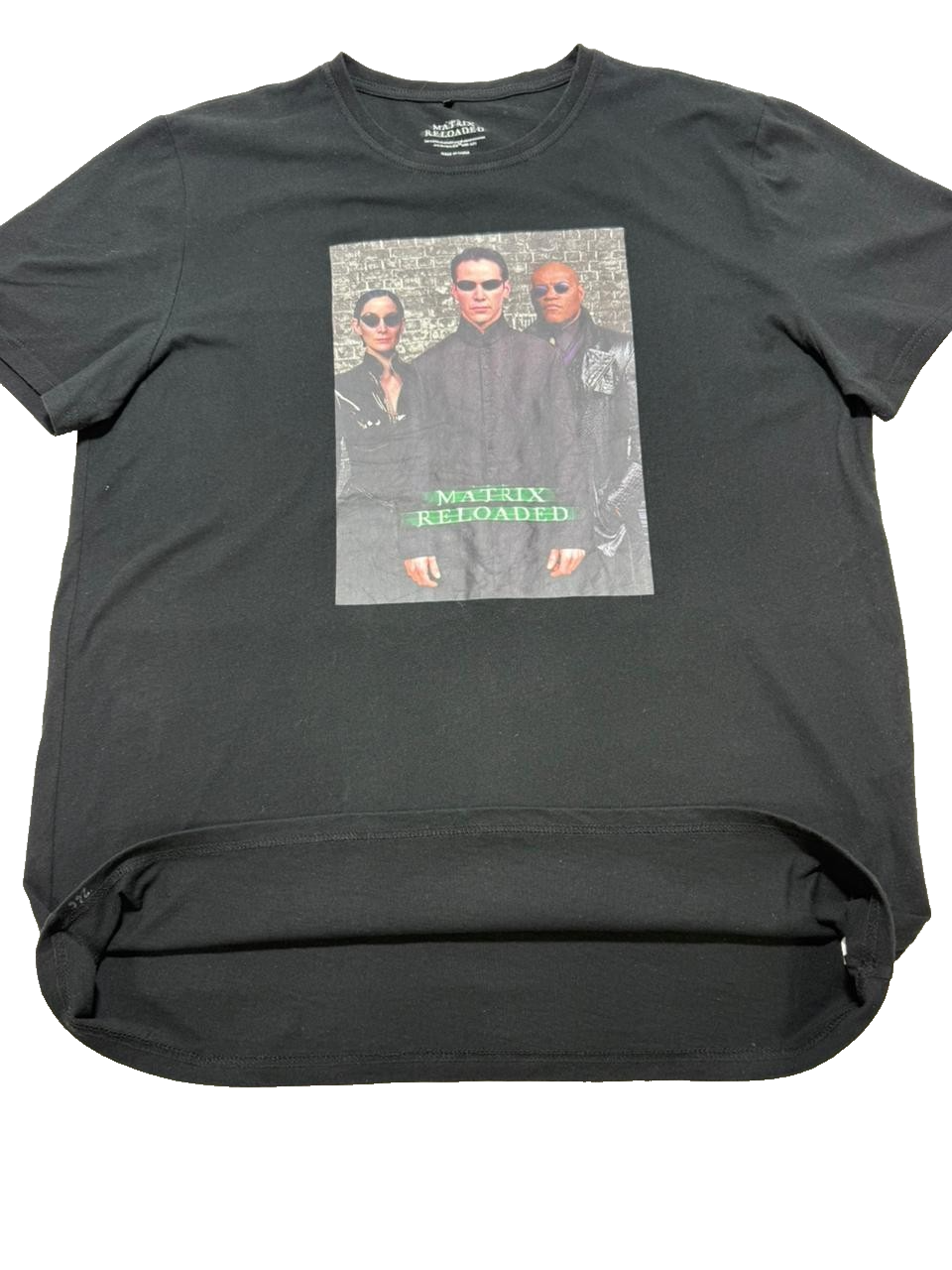 Matrix Reloaded Vintage Movie T-Shirt - Black - Size XXL