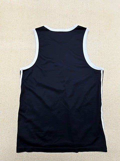 Adidas Unisex Black Striped V-Neck Sleeveless Tank Top Size L