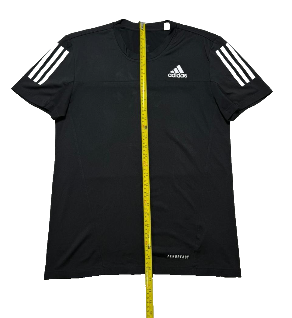 Adidas Own The Run T-Shirt In Black - Size 10