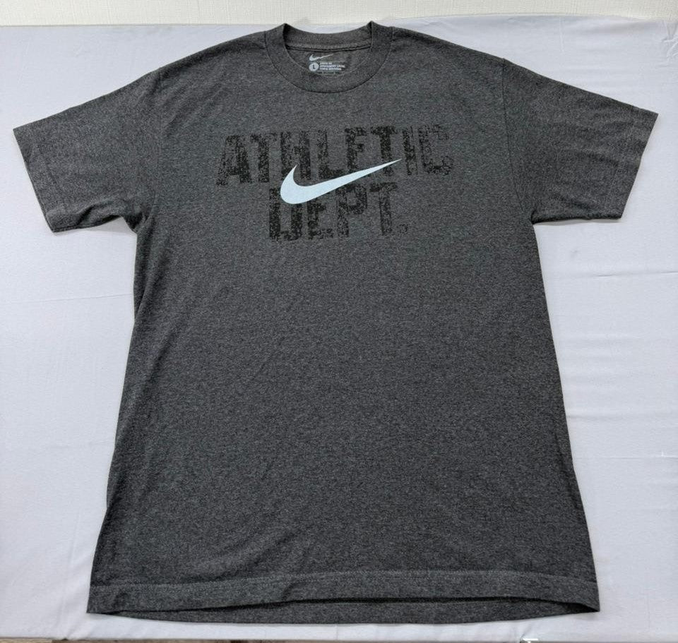 Nike Men's Grey Loose Fit Athletic T-Shirt Size L
