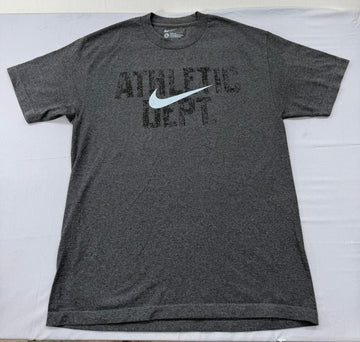 Nike Men's Grey Loose Fit Athletic T-Shirt Size L