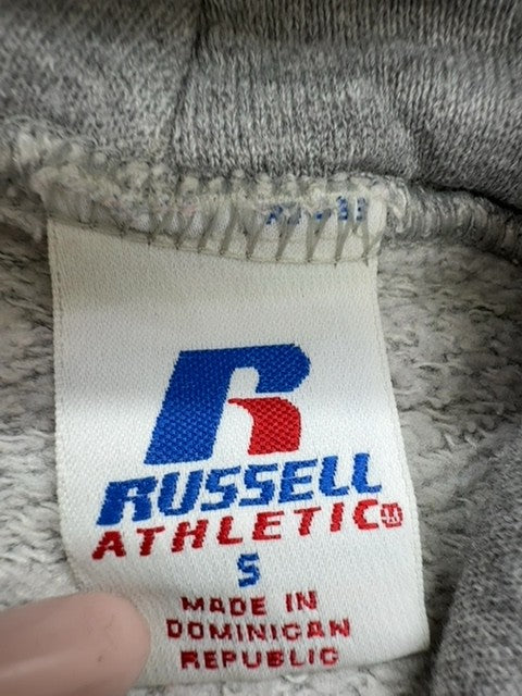 RUSSELL ATHLETIC Boys Heather Gray Hoodie VT Logo Size S Used