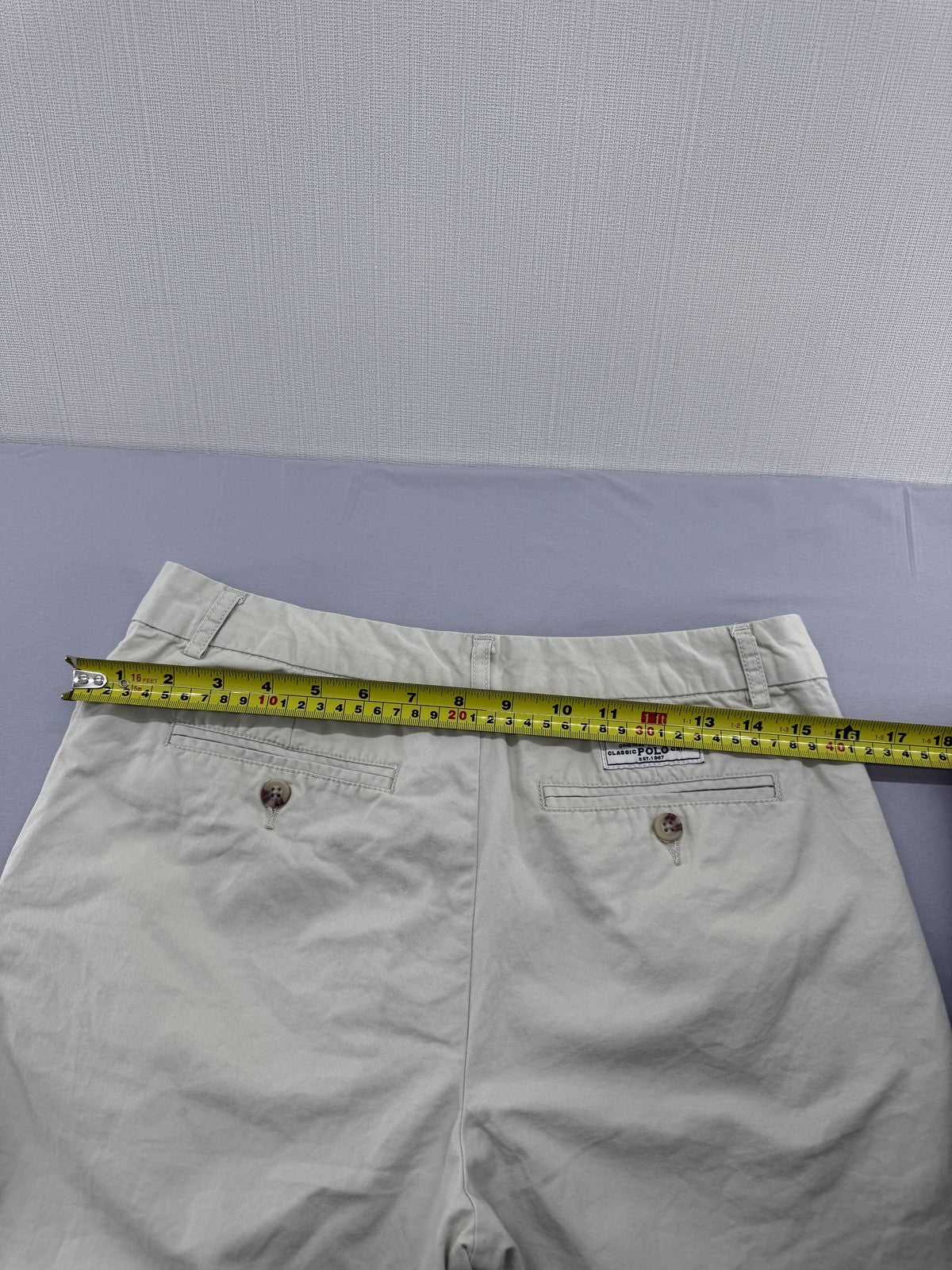 Polo Ralph Lauren Khaki Chino Shorts Size 20 Stretch Classic Fit