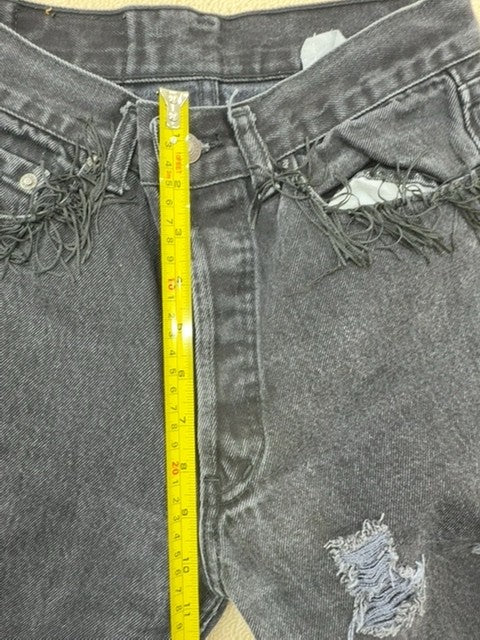Levi's 501 Jeans Men 30x32 Blue Ripped Medium Wash Vintage USA