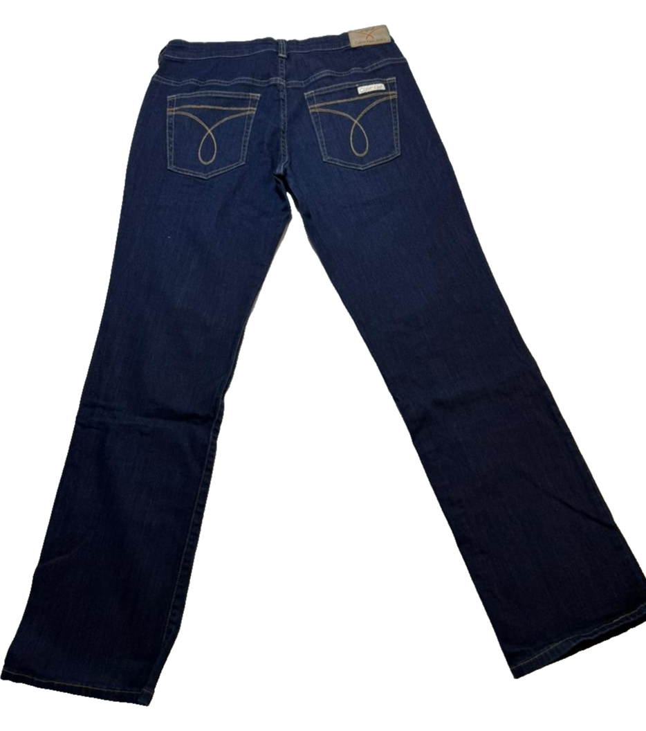 Calvin Klein Authentic Womens Classic Straight Denim Jeans Size 33
