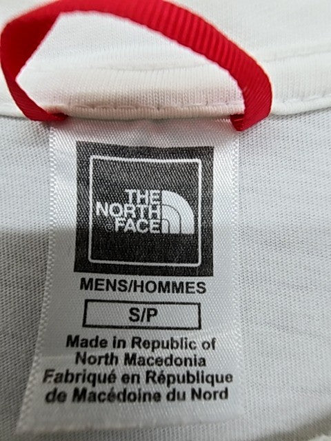 The North Face Men's Short Sleeve T-Shirt Size S White 100% Cotton Logo