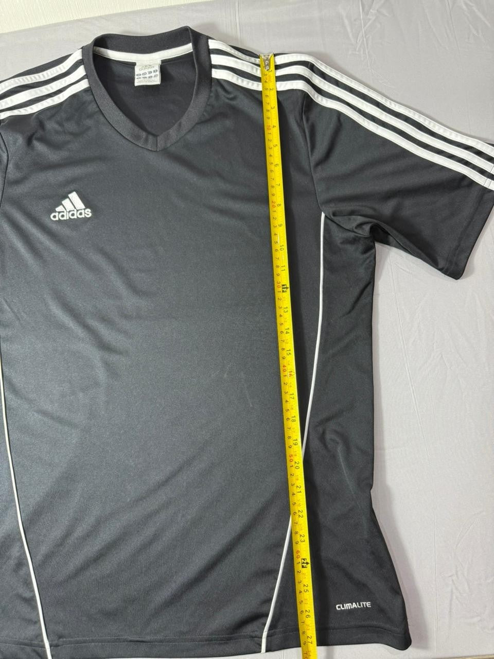 Adidas Men's Black Climalite Soccer Jersey Short Sleeve V-Neck Size M