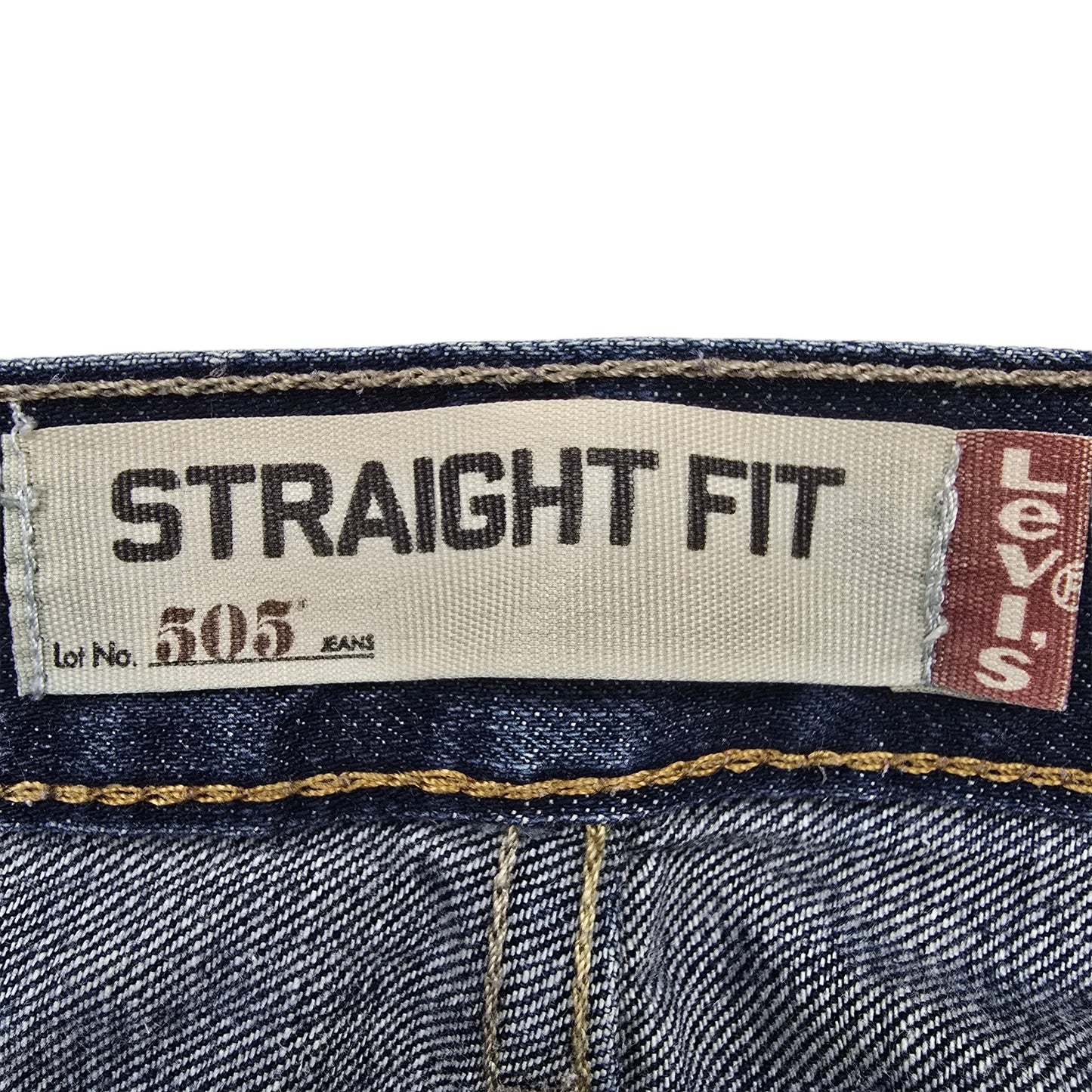 Levi's Men's Dark Blue 505 Straight Jeans 36x30