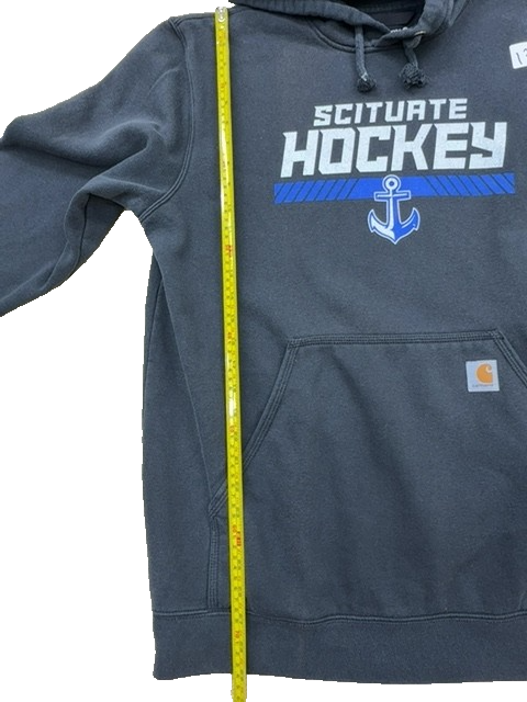 Carhartt Scituate Sailors Ice Hockey Grey L Loose Fit Pullover Hoodie
