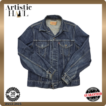 Levi's Men's Dark Blue Vintage Denim Trucker Jacket L