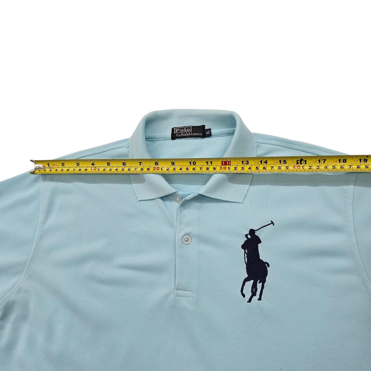 Polo Ralph Lauren Men's Light Blue Logo Polo Shirt Size M