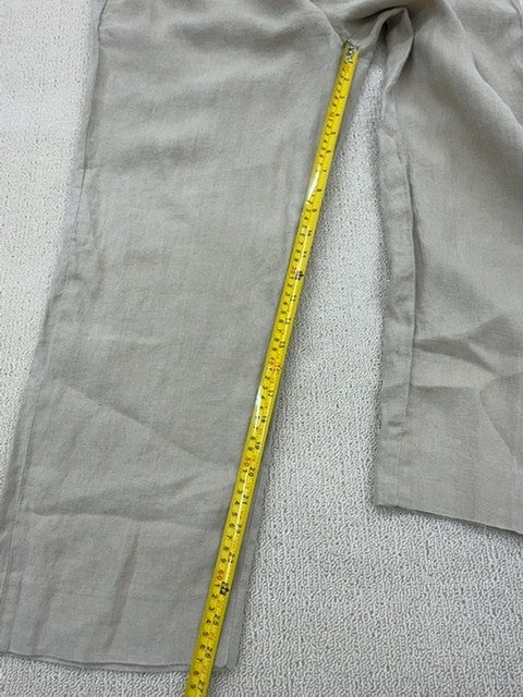 Polo Ralph Lauren Men's Beige Pleated Linen Pants Straight Leg Reg