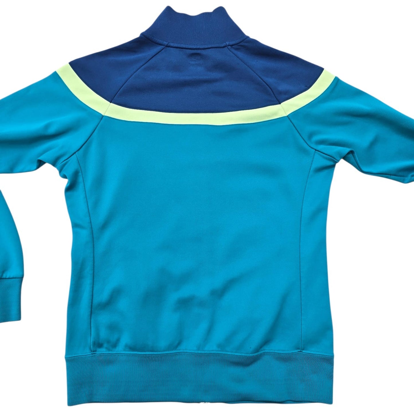 Nike Girls Color-Block Track Jacket Blue/Teal/Lime Size L