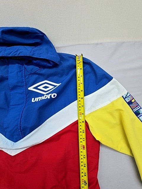 Umbro Multicolor Polyamide Hooded Color Block Jacket M Unisex