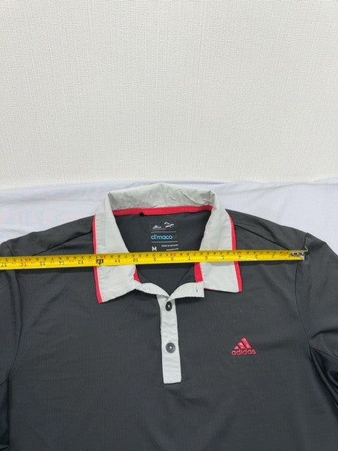 Adidas Men's Grey Climacool Golf Polo Shirt Size M