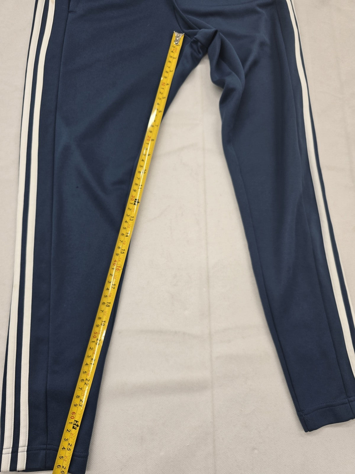 Adidas Men's Navy Track Pants Size S Tapered Drawcord