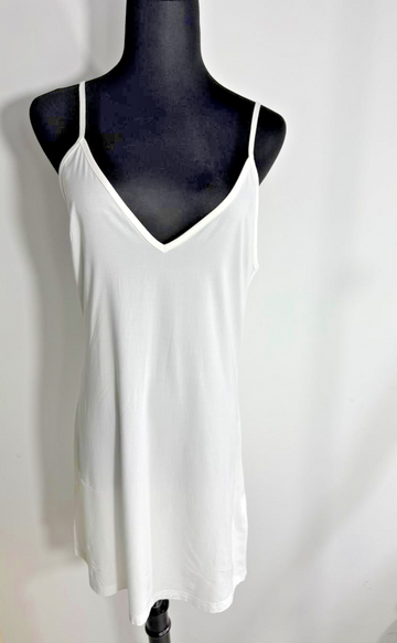 Women'S Basic Adjustable Spaghetti Strap Cami Under Mini Dress