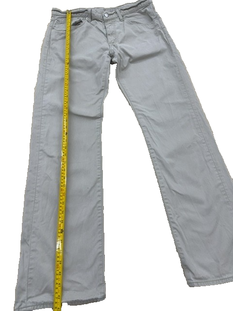 Levi's Men's Grey 505 Straight Jeans 34x34 Regular Fit