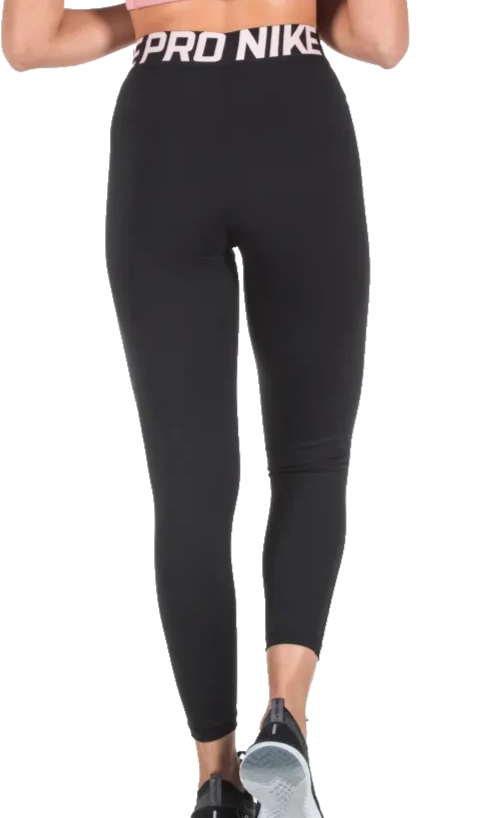 Women Nike Pro Intertwist 7/8 Crop Black XS Leggings