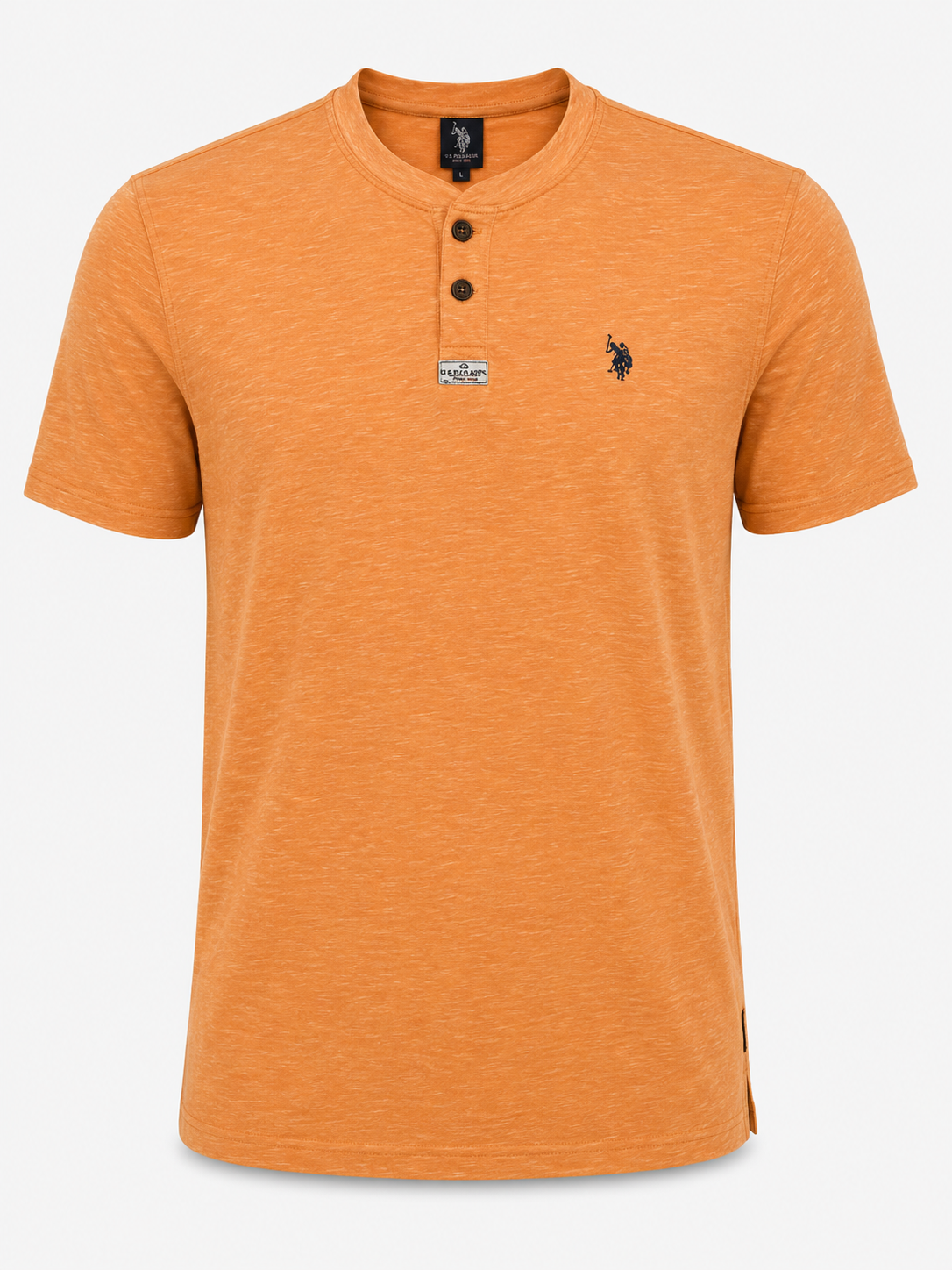 U.S. Polo Assn. Men Orange Polo Shirt size L product image 2