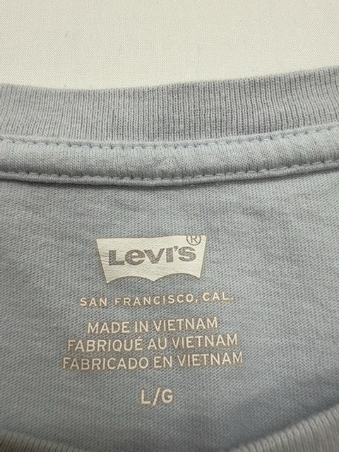 Levi's Boys Light Blue Logo T-Shirt Size L/G Regular Fit No-Tag